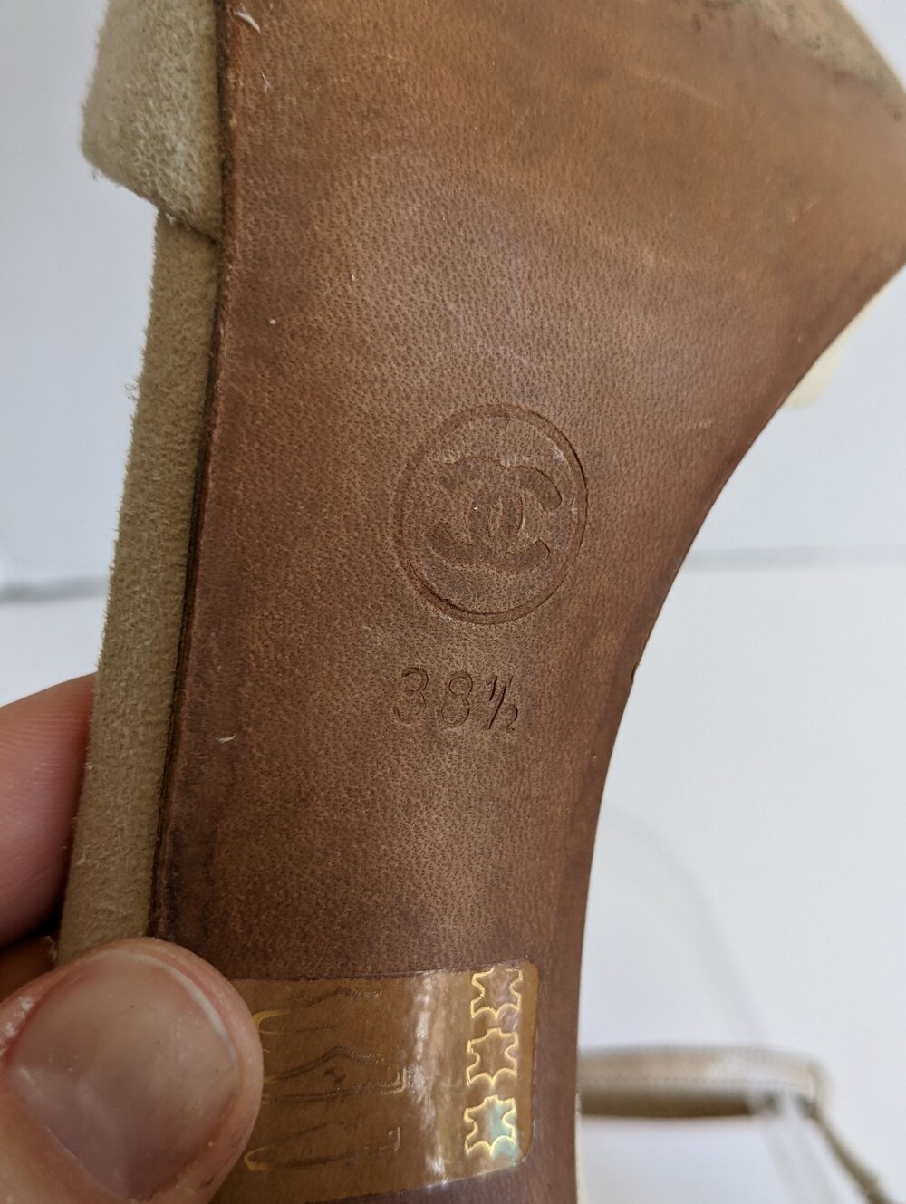 VINTAGE CHANEL Chain Heels 38.5 - Picture 16 of 16